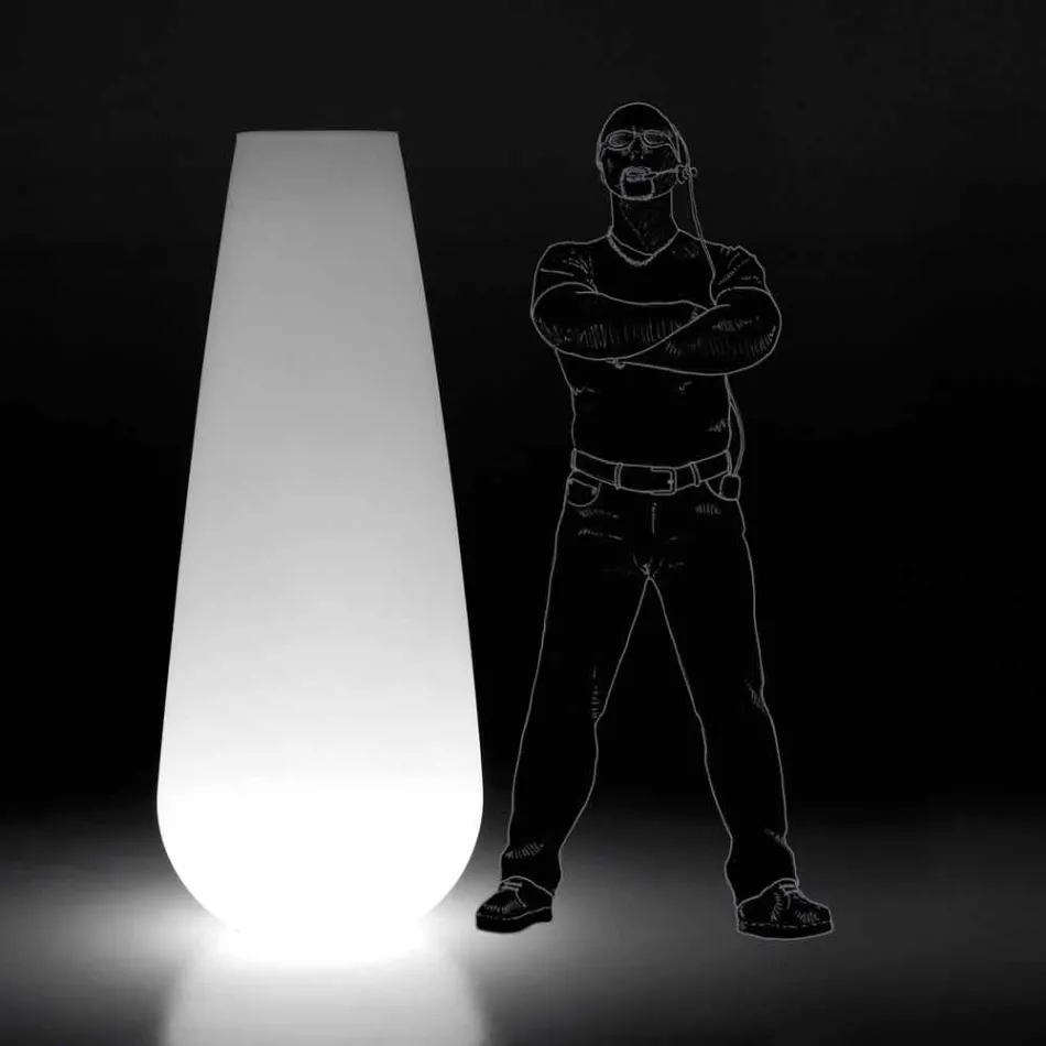 Vazo me shkëlqim për dizajn në natyrë në polietileni prodhuar në Itali - Menea Viadurini