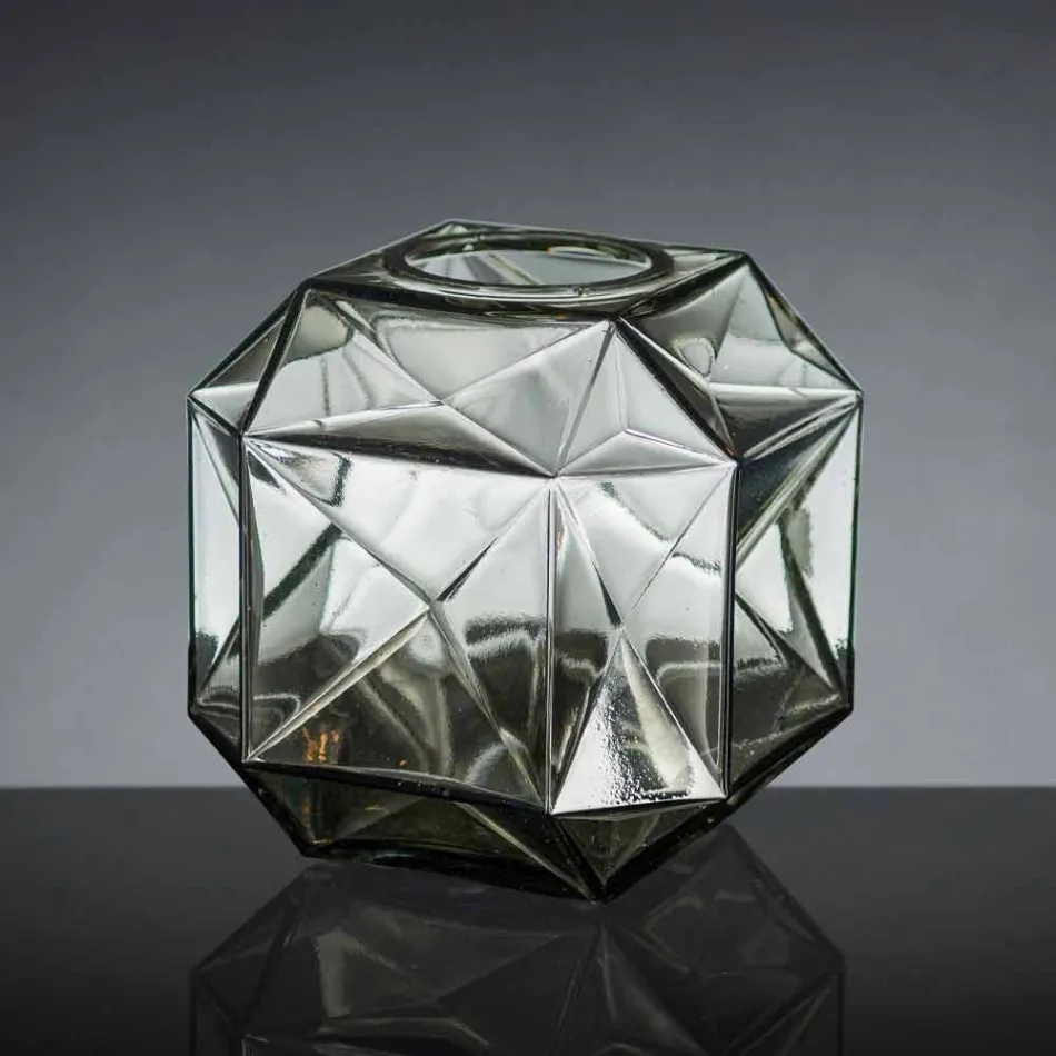 Vazo prej xhami moderne shtëpie e punuar me dorë në Itali - Eagle Viadurini