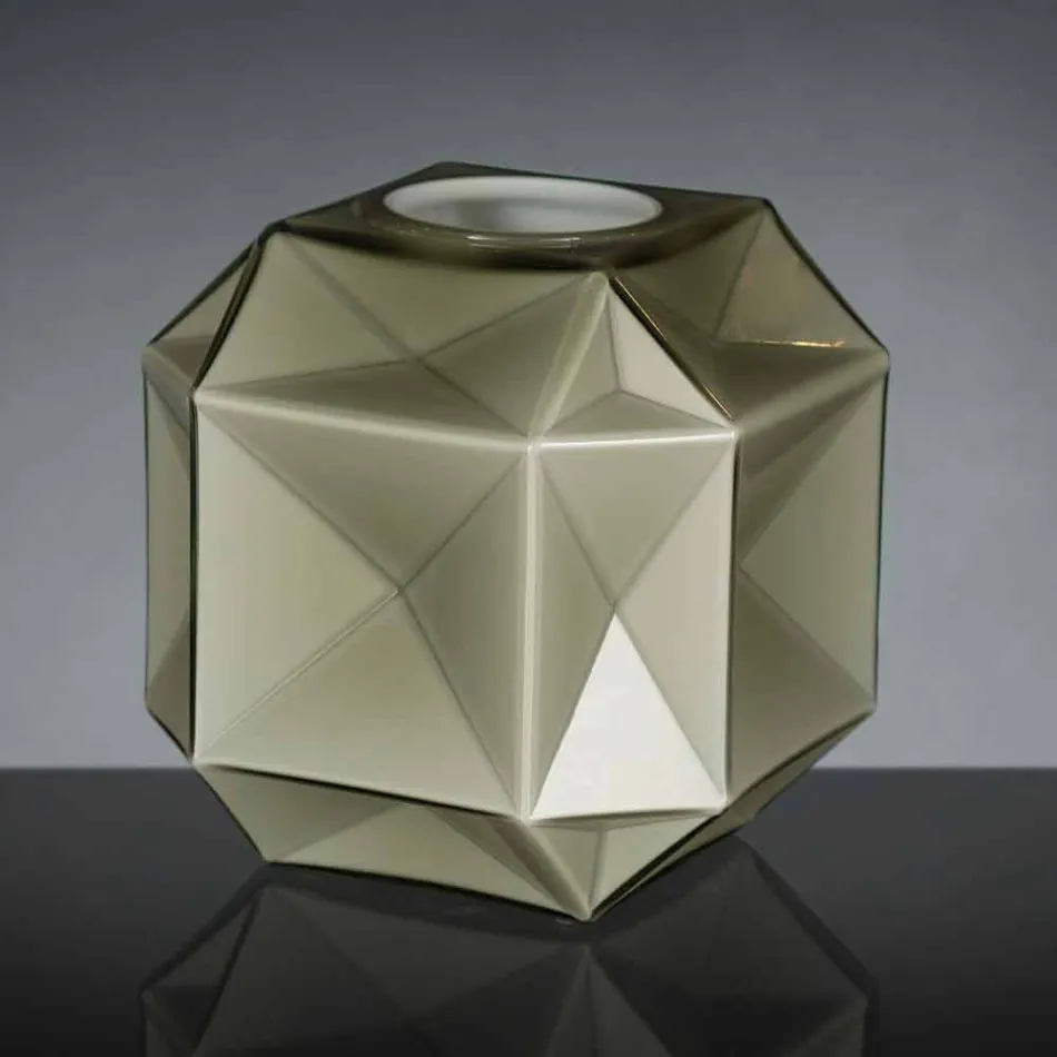 Vazo prej xhami moderne shtëpie e punuar me dorë në Itali - Eagle Viadurini