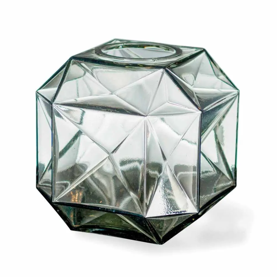 Vazo prej xhami moderne shtëpie e punuar me dorë në Itali - Eagle Viadurini