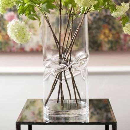 Vazo moderne të përdredhura me kristal akrilik me dekorime të ndryshme - cigare Viadurini