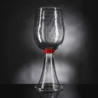 Vazo qelqi Murano në lulëzim Transparente Moderne prodhuar në Itali - Copernicus Viadurini