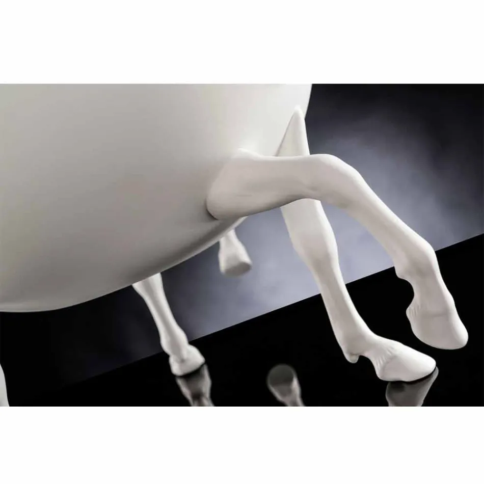 Vazo dekorative shtëpie në qeramikë të bardhë ose ari 24k prodhuar në Itali - Xhaka Viadurini