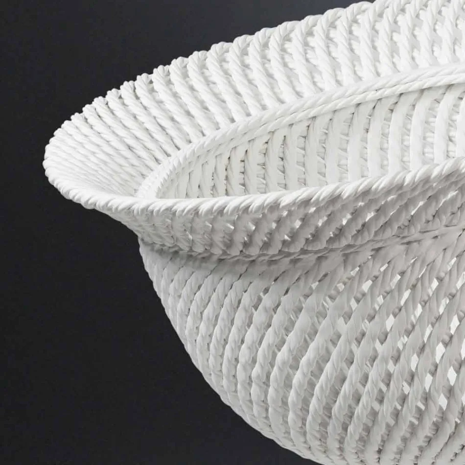 Vazo qeramike zbukuruese shtëpie e punuar me dorë në Itali - Napoleon Viadurini