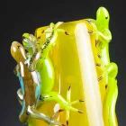 Vazo dekorative prej xhami me ngjyra të punuara në Itali - Geco Viadurini