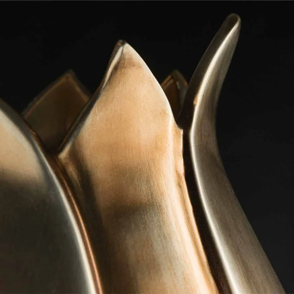 Vazo Moderne Zbukuruese në Qeramikë me Ngjyrë të punuar me dorë në Itali - Oniks Viadurini