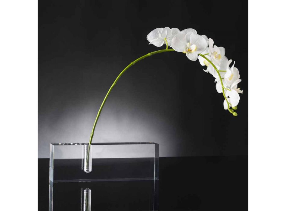 Vazo Lule Moderne Transparente me Plexiglas prodhuar në Itali - Unike Viadurini