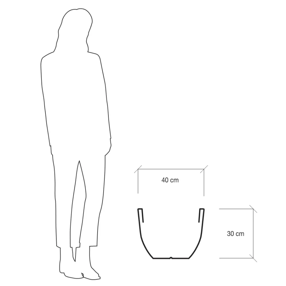 Vazo fluoreshente për 3 dimensione të brendshme ose të jashtme Made in Italy - Fluos Viadurini