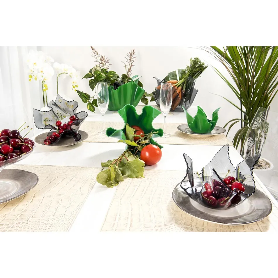 Vazo pleksiglasi me ngjyra të riciklueshme të copëzuara 2 Copë 2 Madhësi - Gabria Viadurini