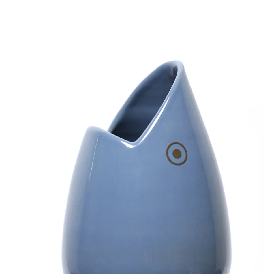 Vazo me lule qeramike e punuar me dore ne Itali - Tuna Viadurini