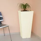 Vazo kopshti me ngjyra Fluo me dritë Prodhuar në Itali - Avanas Viadurini