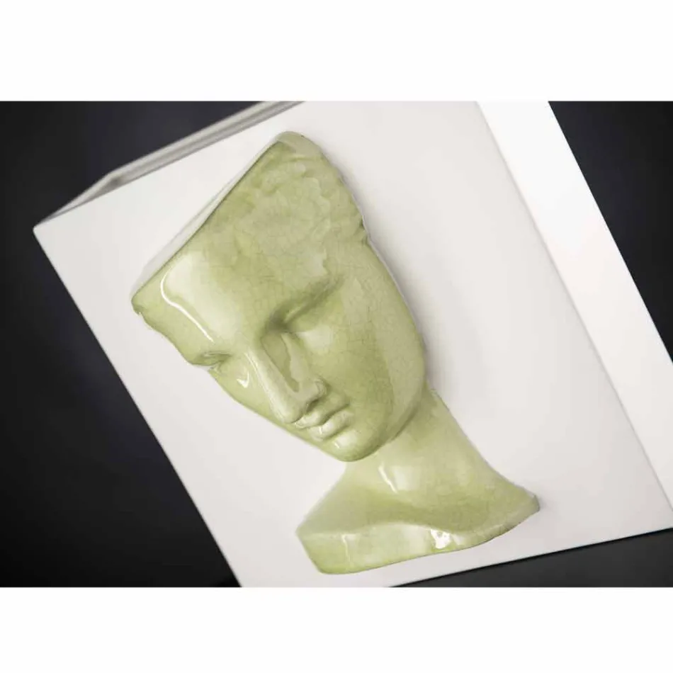 Vazo Moderne Drejtkëndëshe në Qeramikë me Ngjyra të punuar me dorë në Itali - Lucas Viadurini