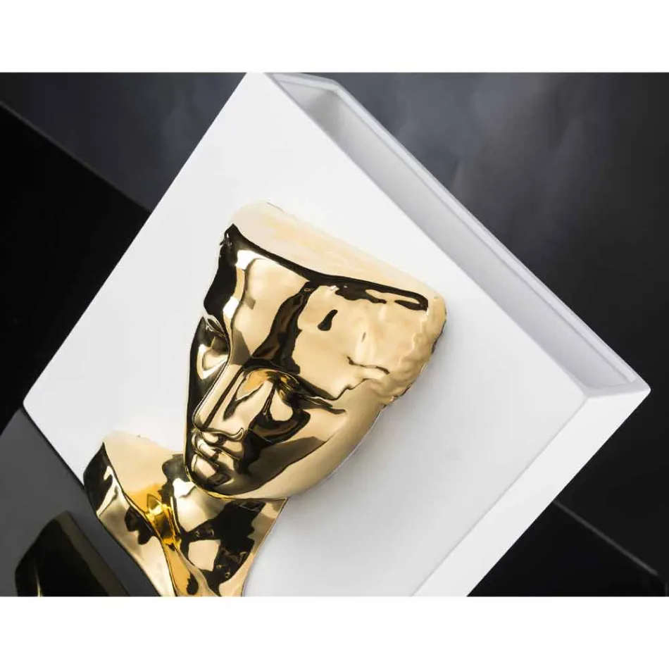 Vazo Moderne Drejtkëndëshe në Qeramikë me Ngjyra të punuar me dorë në Itali - Lucas Viadurini