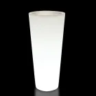 Vazo e rrumbullakët kopshti me ngjyra Fluo me dritë Prodhuar në Itali - Avanas Viadurini