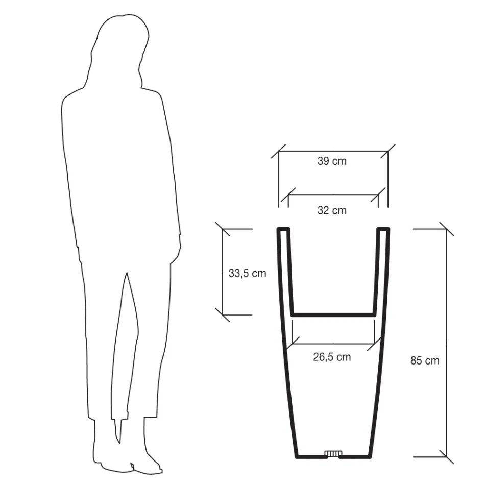Vazo e rrumbullakët kopshti me ngjyra Fluo me dritë Prodhuar në Itali - Avanas Viadurini