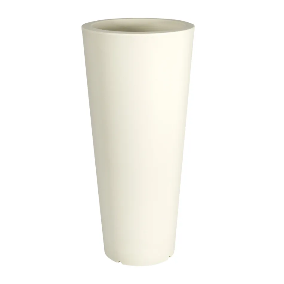 Vazo e rrumbullakët kopshti me ngjyra Fluo me dritë Prodhuar në Itali - Avanas Viadurini