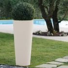 Vazo e rrumbullakët kopshti me ngjyra Fluo me dritë Prodhuar në Itali - Avanas Viadurini