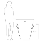 Vazo kopshti me ngjyra të rrumbullakëta ose me ndriçim Prodhuar në Itali - Avanas Viadurini