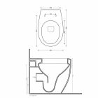 WC të qëndrueshëm në dysheme me dizajn modern në Qeramikë me ngjyra të bërë në Itali - Lauretta Viadurini