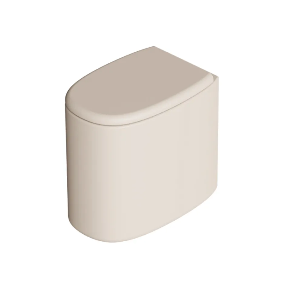 Lagë tualeti qeramike që vendoset në dysheme në ngjyra të ndryshme, e prodhuar në Itali - Girl Viadurini