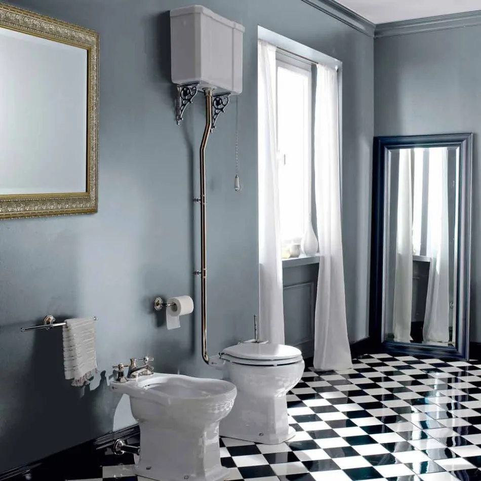 Vazo dyshemeje qeramike me kasetë të prodhuar në Itali - Marwa Viadurini