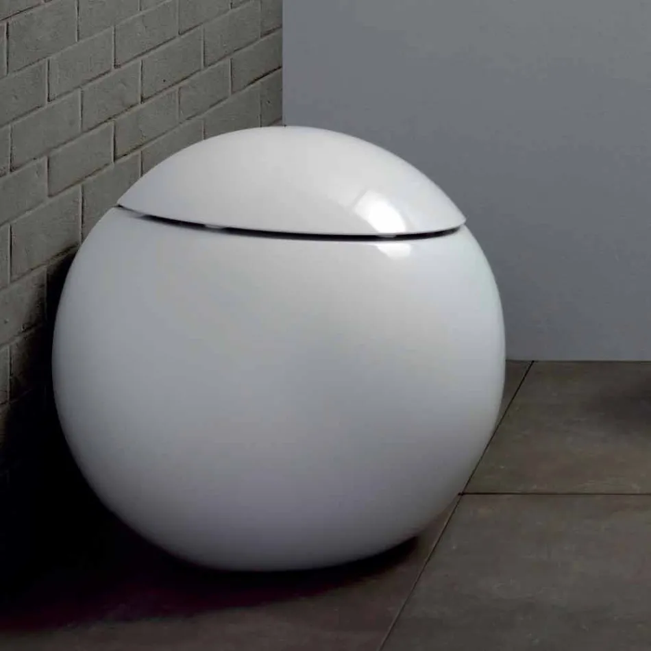 Vare Design WC Jar Jar Made in Italy në Qeramike Fanna Viadurini