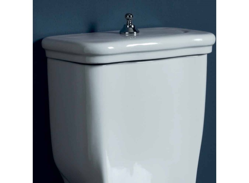 Tas tualeti monobloc qeramike me stil 72x36 cm, i bërë në Itali Viadurini