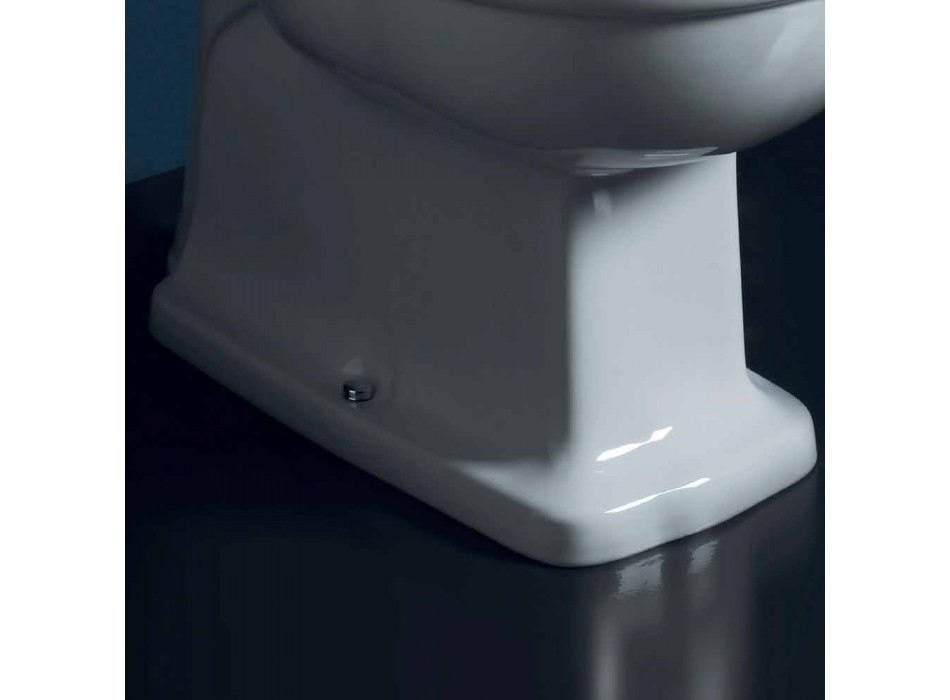 Tas tualeti monobloc qeramike me stil 72x36 cm, i bërë në Itali Viadurini
