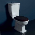Vazo WC Monobloc ne qeramike te bardhe Stili 72x36 cm, prodhuar ne Itali