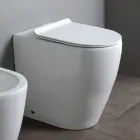 Tualet pa Rrip me Sedilje Qeramike Termoset me Mbyllje të Butë - Oleander Viadurini