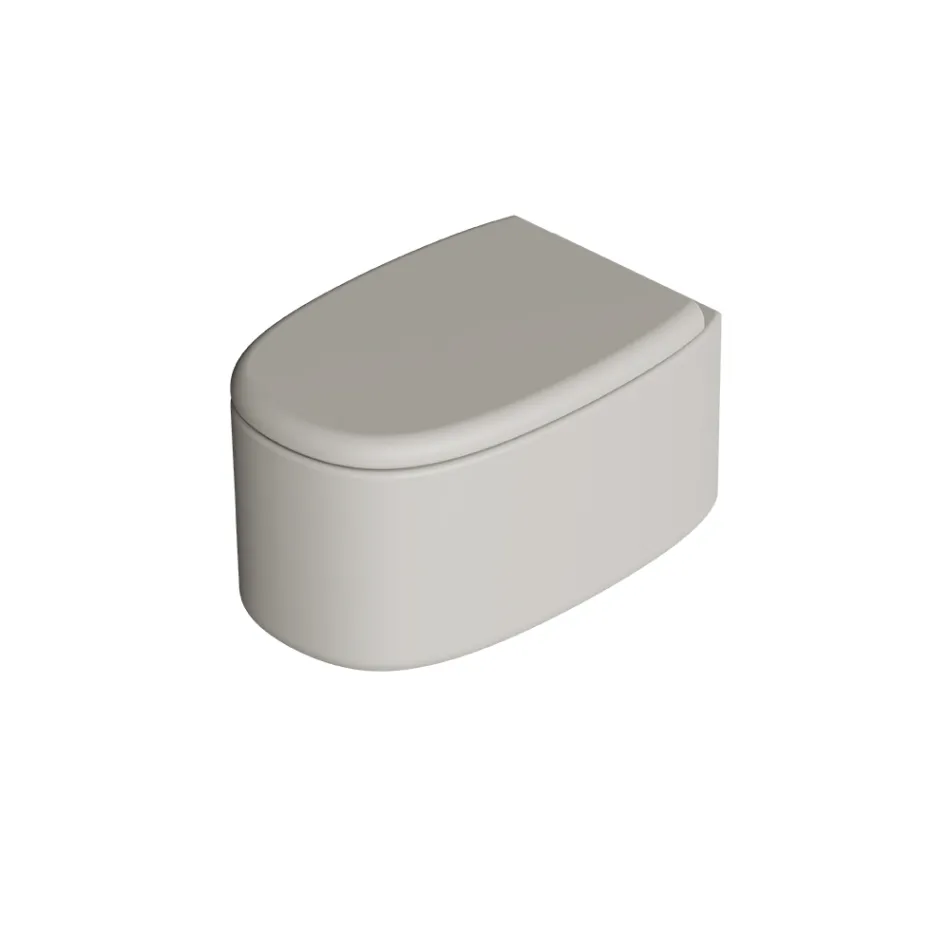 Tas tualeti qeramik i varur në mur me ngjyra të ndryshme, i prodhuar në Itali - Girl Viadurini