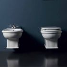 WC moderne varur WC me qeramikë të bardhë Style 54x36 e bërë në Itali Viadurini