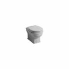 WC moderne varur WC me qeramikë të bardhë Style 54x36 e bërë në Itali Viadurini