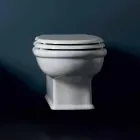 WC moderne varur WC me qeramikë të bardhë Style 54x36 e bërë në Itali Viadurini