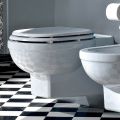 WC Style Pezulluar Stili Klasik në Qeramikë të Bardhë të Bërë në Itali - Marwa