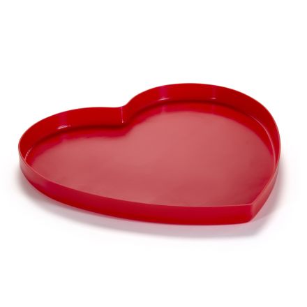 Tabaka në formë zemre në pleksiglas të 2 madhësive Made in Italy - Heartray Viadurini