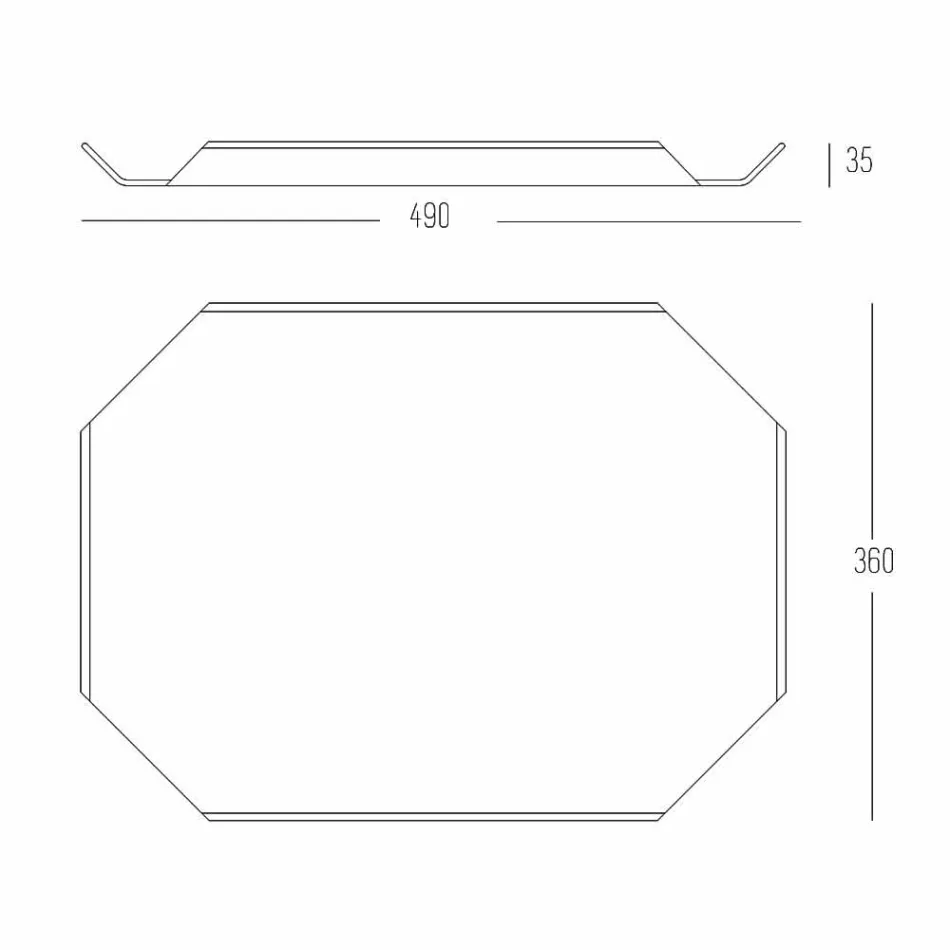 Tabelë prerëse e tabanit të kuzhinës në dizajn elegant elegante drejtkëndëshe Corian - Ivanova Viadurini
