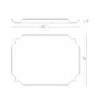 Sirtar elegant i kuzhinës në bordin e prerjes drejtkëndëshe të bardhë Corian - Ivanova Viadurini