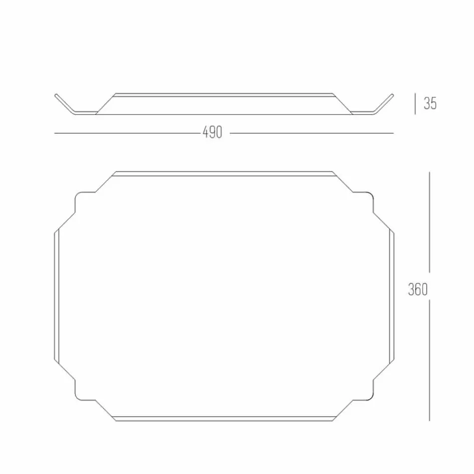 Sirtar elegant i kuzhinës në bordin e prerjes drejtkëndëshe të bardhë Corian - Ivanova Viadurini