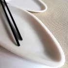 Sirtar kuzhine në mermer të bardhë Carrara të punuar me dorë në Itali - Peshk Viadurini