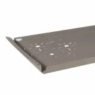 Shërbyer tabaka me lule në hekur të bardhë, blu ose baltë - Marken Viadurini