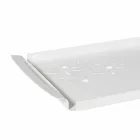 Shërbyer tabaka me lule në hekur të bardhë, blu ose baltë - Marken Viadurini