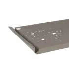 Shërbyer tabaka me lule në hekur të bardhë, blu ose baltë - Marken Viadurini