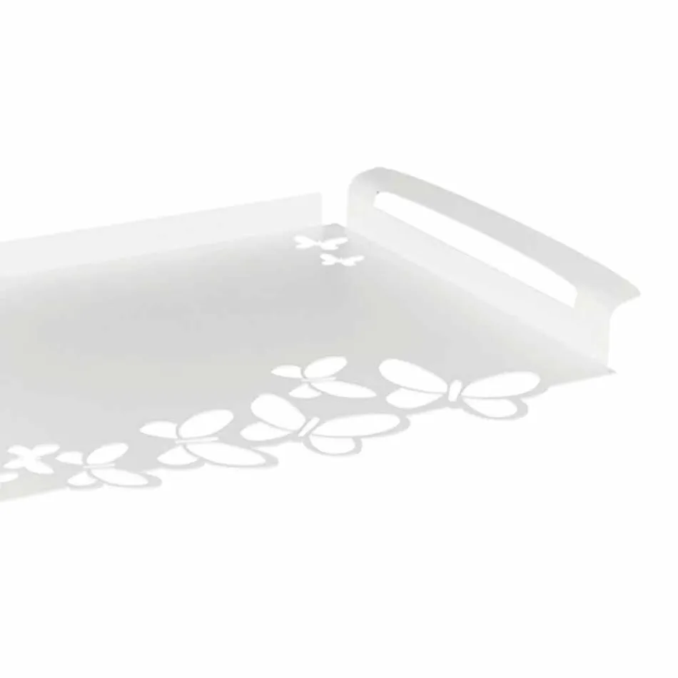 Tabaka e Shërbimit të Dizajnit të Bardhë, Beige ose Fildishtë, i bërë në Itali - Leiden Viadurini