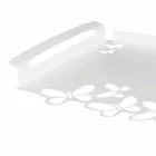 Tabaka e Shërbimit të Dizajnit të Bardhë, Beige ose Fildishtë, i bërë në Itali - Leiden Viadurini