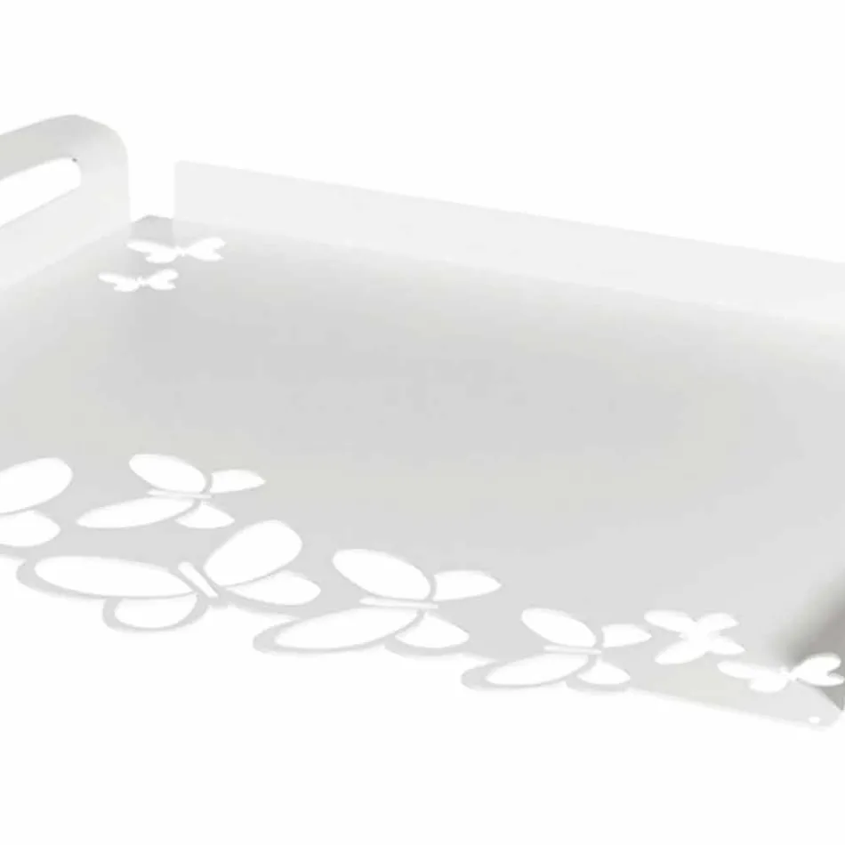 Tabaka e Shërbimit të Dizajnit të Bardhë, Beige ose Fildishtë, i bërë në Itali - Leiden Viadurini