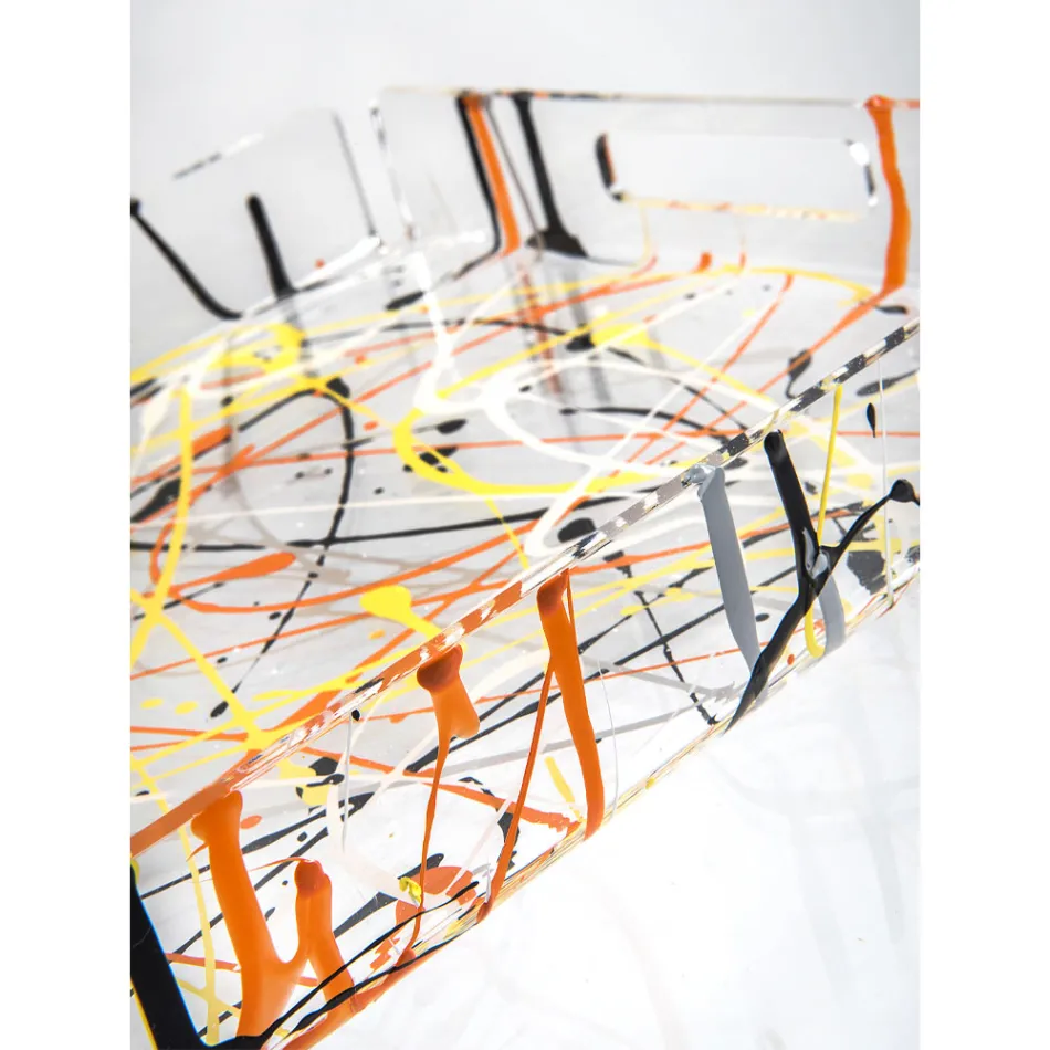 Tabaka shumëngjyrëshe në pleksiglas 2 përmasash Made in Italy - Shumëngjyrëshe Viadurini