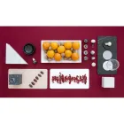 Tabaka drejtkëndëshe në mermer të bardhë Carrara e bërë në Itali - Vassili Viadurini