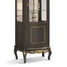 Vitrinë klasike në arre të bardhë ose dru Moka Prodhuar në Itali - Chantilly Viadurini