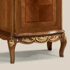 Vitrinë klasike në arre të bardhë ose dru Moka Prodhuar në Itali - Chantilly Viadurini